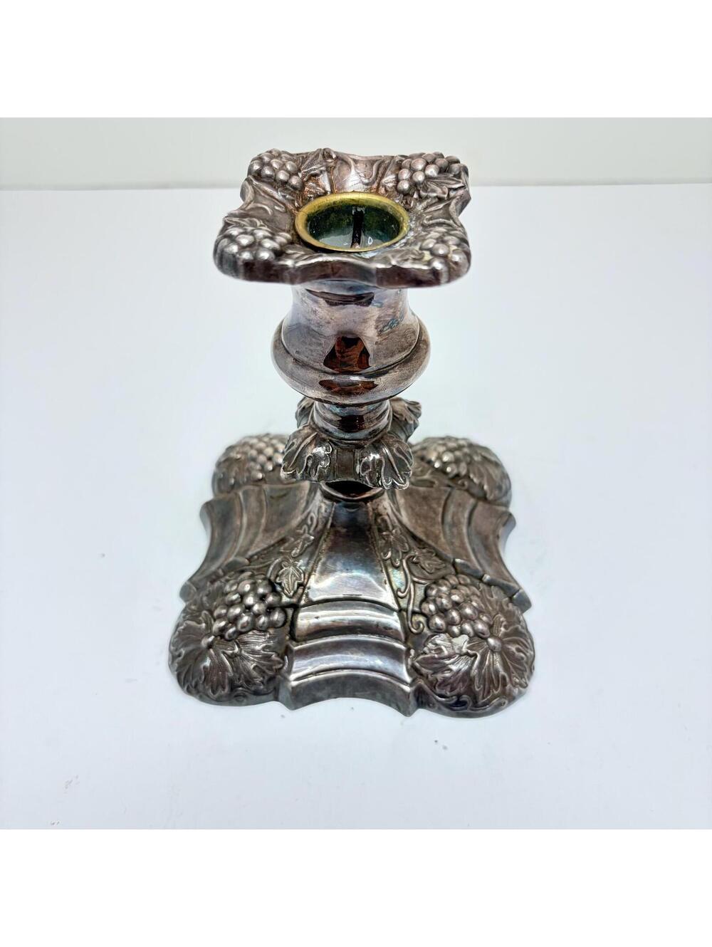 Vintage Coronet Plate Silver Plated Candlestick Holder #47